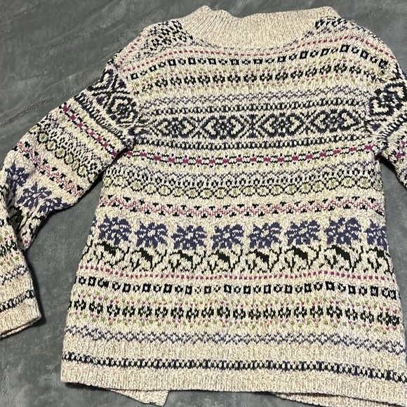 Multicolor Patterned Cardigan knit wool - Picture 10 of 12